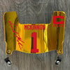 Kansas City Chiefs Jerick Mckinnon Mini Football Helmet Visor Shield Gold Chrome Mirror w/ Clips - PICK COLOR