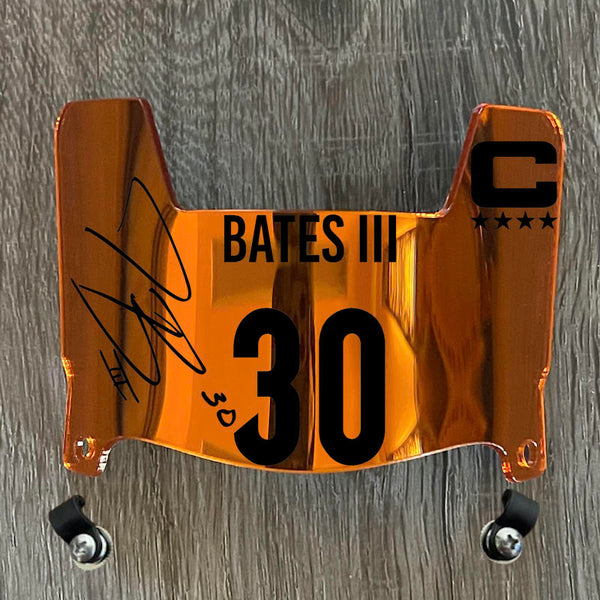 Cincinnati Bengals Jessie Bates III Mini Football Helmet Visor Shield Orange Chrome Mirror w/ Clips - PICK COLOR