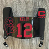 Buffalo Bills Jim Kelly Mini Football Helmet Visor Shield Black Dark Tint w/ Clips