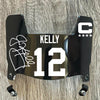 Buffalo Bills Jim Kelly Mini Football Helmet Visor Shield Black Dark Tint w/ Clips
