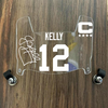Buffalo Bills Jim Kelly Mini Football Helmet Visor Shield Clear w/ Clips