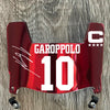 San Francisco 49ers Jimmy Garoppolo Mini Football Helmet Visor Shield Red Chrome Mirror w/ Clips