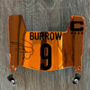 Cincinnati Bengals Joe Burrow Mini Football Helmet Visor Shield Orange Chrome Mirror w/ Clips