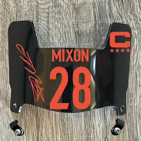 Cincinnati Bengals Joe Mixon Mini Football Helmet Visor Shield Black Dark Tint w/ Clips