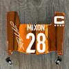 Cincinnati Bengals Joe Mixon Mini Football Helmet Visor Shield Orange Chrome Mirror w/ Clips