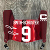 Kansas City Chiefs JuJu Smith-Schushter Mini Football Helmet Visor Shield Red Chrome Mirror w/ Clips - PICK COLOR