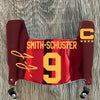 Kansas City Chiefs JuJu Smith-Schushter Mini Football Helmet Visor Shield Red Chrome Mirror w/ Clips - PICK COLOR