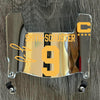 Kansas City Chiefs JuJu Smith-Schushter Mini Football Helmet Visor Shield Silver Chrome Mirror w/ Clips - PICK COLOR
