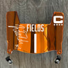 Chicago Bears Justin Fields Mini Football Helmet Visor Shield Orange Chrome Mirror w/ Clips