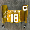 Minnesota Vikings Justin Jefferson Mini Football Helmet Visor Shield Clear w/ Clips