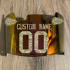Kansas City Chiefs Custom Name & Number Full Size Football Helmet Visor Shield Red Iridium Mirror w/ Clips - CAMO