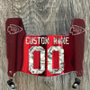 Kansas City Chiefs Custom Name & Number Mini Football Helmet Visor Shield Red Chrome Mirror w/ Clips - MONEY PRINT