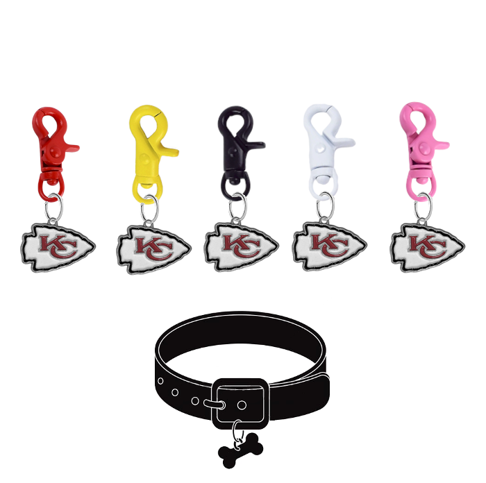 Kansas City Chiefs NFL COLOR EDITION Pet Tag Collar Charm