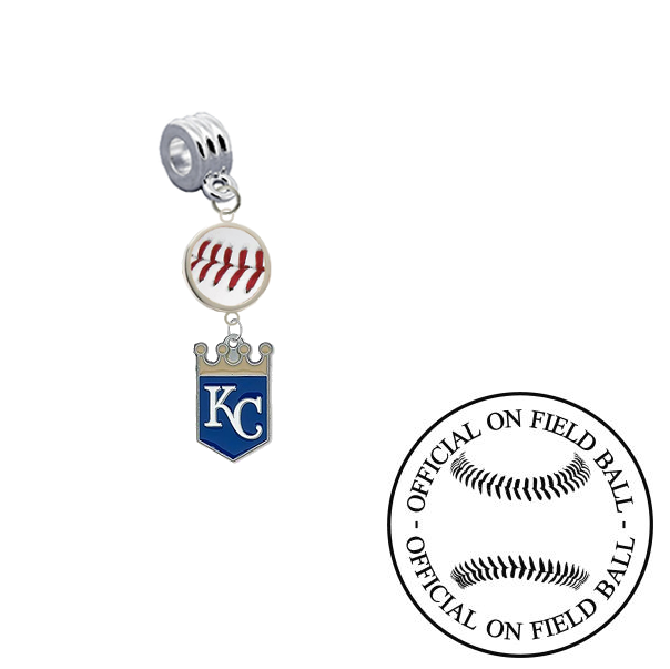 Kansas City Royals On Field Baseball Universal European Bracelet Charm (Pandora Compatible)