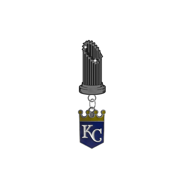 Kansas City Royals MLB World Series Trophy Lapel Pin