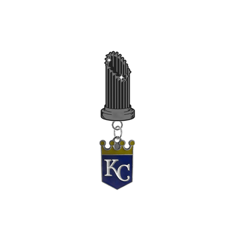 Kansas City Royals MLB World Series Trophy Lapel Pin