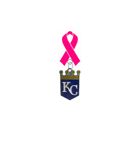 Kansas City Royals MLB Breast Cancer Awareness / Mothers Day Pink Ribbon Lapel Pin