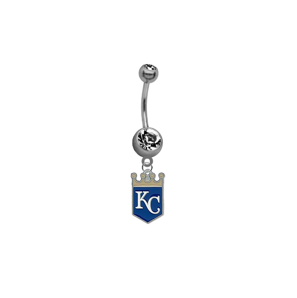 Kansas City Royals MLB Baseball Belly Button Navel Ring