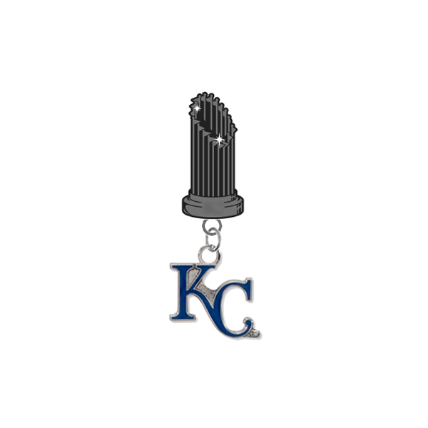 Kansas City Royals Style 2 MLB World Series Trophy Lapel Pin