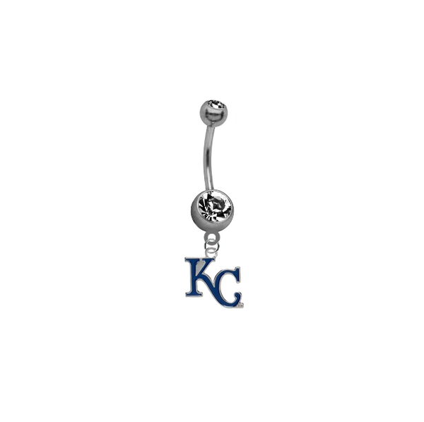 Kansas City Royals Style 2 MLB Baseball Belly Button Navel Ring