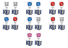 Kansas Jayhawks 2 NCAA Swarovski Crystal Stud Rhinestone Earrings