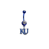 Kansas Jayhawks Style 2 BLUE College Belly Button Navel Ring