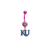 Kansas Jayhawks Style 2 PINK College Belly Button Navel Ring