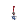 Kansas Jayhawks Style 2 RED College Belly Button Navel Ring
