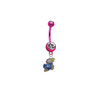 Kansas Jayhawks PINK College Belly Button Navel Ring