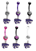 Kansas State Wildcats NCAA College Belly Button Navel Ring - Pick Your Color