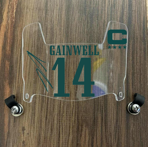Philadelphia Eagles Kenneth Gainwell Mini Football Helmet Visor Shield Clear w/ Clips - PICK COLOR