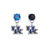 Kentucky Wildcats BLUE & BLACK Swarovski Crystal Stud Rhinestone Earrings
