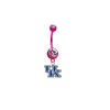Kentucky Wildcats PINK College Belly Button Navel Ring