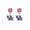 Kentucky Wildcats PINK Swarovski Crystal Stud Rhinestone Earrings