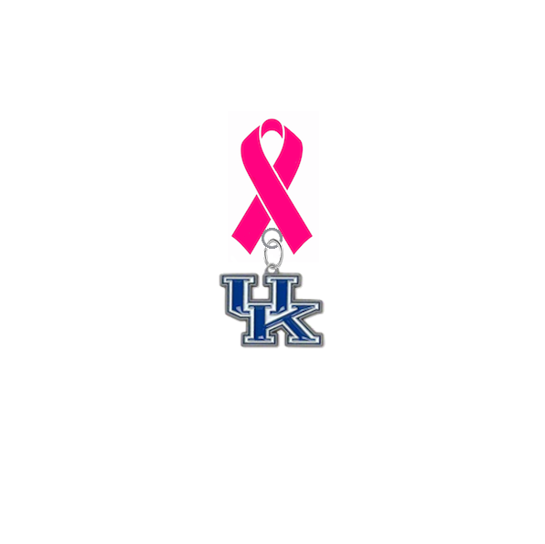 Kentucky Wildcats Breast Cancer Awareness / Mothers Day Pink Ribbon Lapel Pin