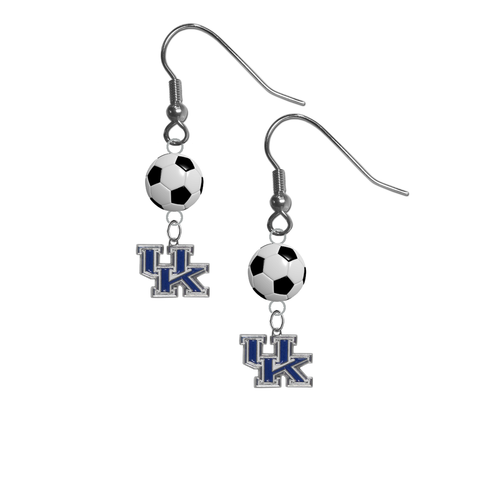Kentucky Wildcats NCAA Soccer Dangle Earrings