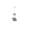 Kentucky Wildcats WHITE College Belly Button Navel Ring