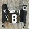 Minnesota Vikings Kirk Cousins Mini Football Helmet Visor Shield Black Dark Tint w/ Clips