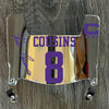 Minnesota Vikings Kirk Cousins Mini Football Helmet Visor Shield Silver Chrome Mirror w/ Clips