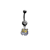 LSU Tigers BLACK College Belly Button Navel Ring