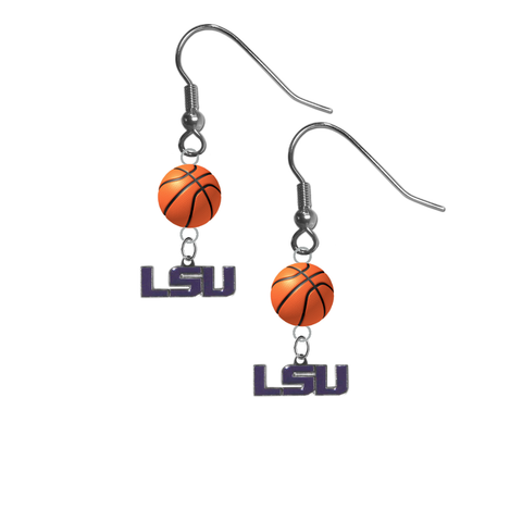 LSU Tigers Style 2 NCAA Basketball Dangle Earrings
