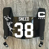 Kansas City Chiefs L'Jarious Sneed Mini Football Helmet Visor Shield Black Dark Tint w/ Clips - PICK COLOR