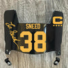 Kansas City Chiefs L'Jarious Sneed Mini Football Helmet Visor Shield Black Dark Tint w/ Clips - PICK COLOR