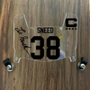 Kansas City Chiefs L'Jarious Sneed Mini Football Helmet Visor Shield Clear w/ Clips - PICK COLOR