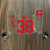 Kansas City Chiefs L'Jarious Sneed Mini Football Helmet Visor Shield Clear w/ Clips - PICK COLOR