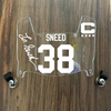 Kansas City Chiefs L'Jarious Sneed Mini Football Helmet Visor Shield Clear w/ Clips - PICK COLOR
