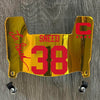 Kansas City Chiefs L'Jarious Sneed Mini Football Helmet Visor Shield Gold Chrome Mirror w/ Clips - PICK COLOR