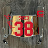Kansas City Chiefs L'Jarious Sneed Mini Football Helmet Visor Shield Silver Chrome Mirror w/ Clips - PICK COLOR