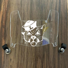Linfield Wildcats Mini Football Helmet Visor Shield Clear w/ Clips