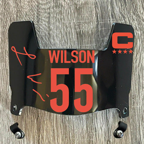 Cincinnati Bengals Logan Wilson Mini Football Helmet Visor Shield Black Dark Tint w/ Clips - PICK COLOR